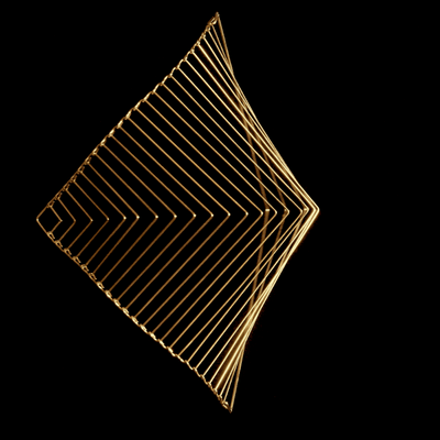 Square Wave Antique Gold by Ivan Black